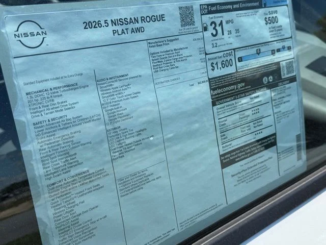 New 2026 White Pearl Nissan Platinum image 11