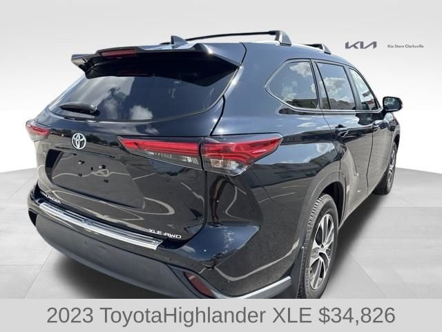 Used 2023 Midnight Black Metallic Toyota XLE image 8
