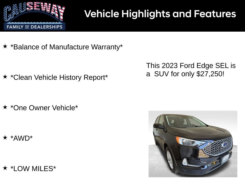 Used 2023 Black Ford SEL image 2