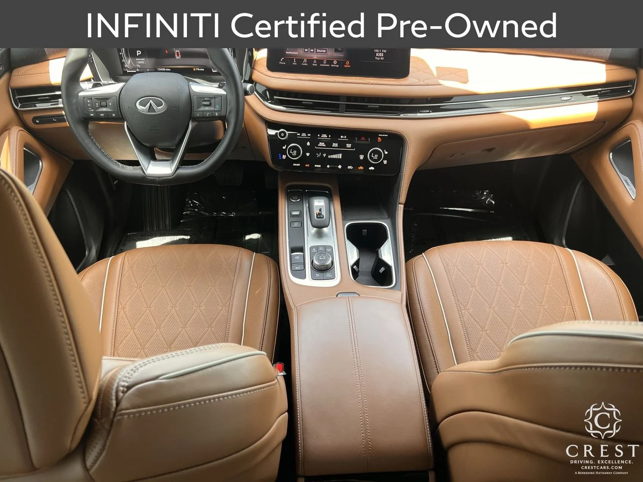 Certified Used 2025 Moonbow Blue Black Obsidian INFINITI AUTOGRAPH image 13