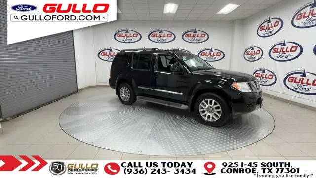 Used 2011 Nissan Pathfinder LE with VIN 5N1AR1NB6BC629110 for sale in Conroe, TX