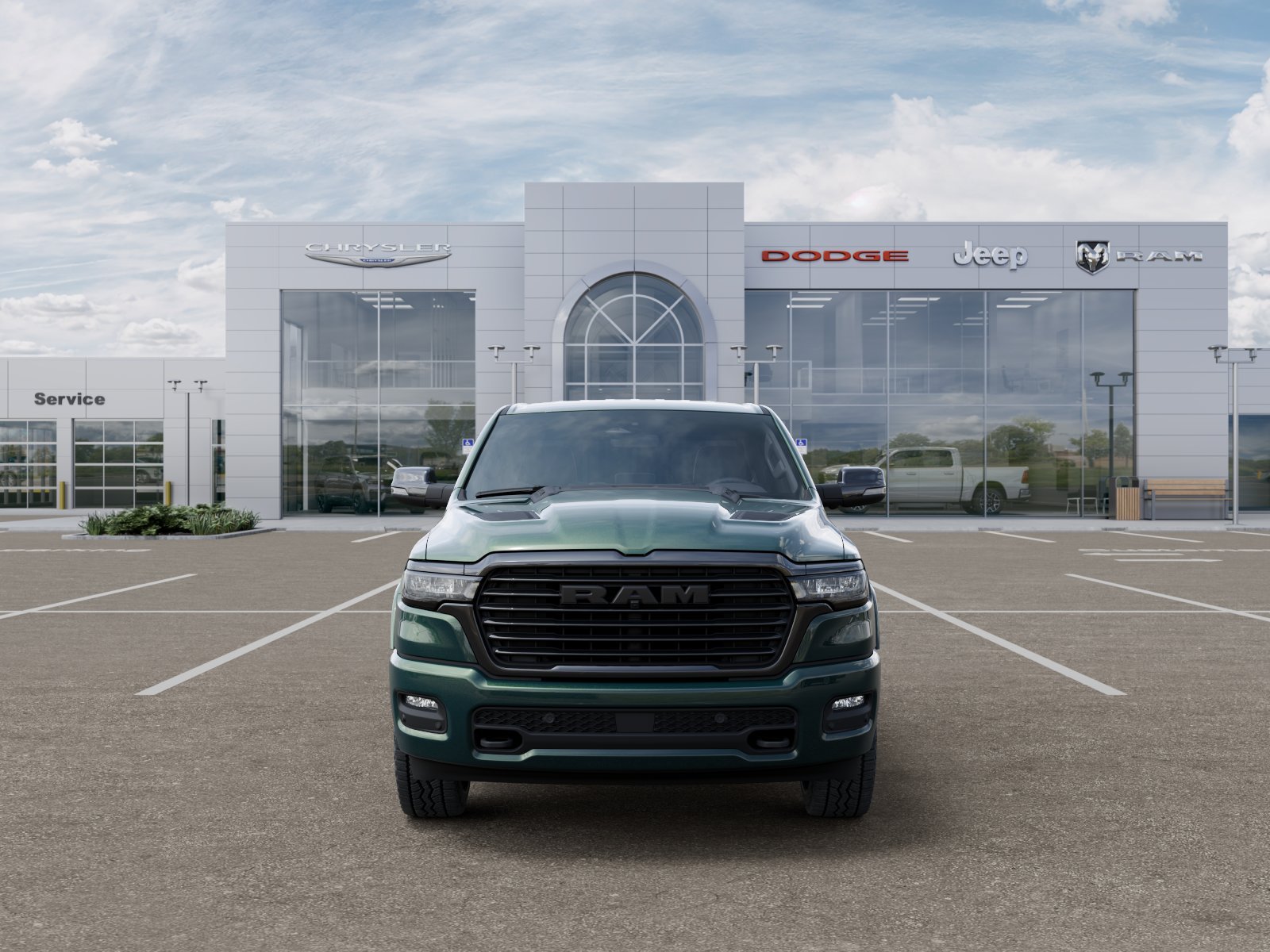 New 2026 Serrano-Green Metallic Exterior Paint RAM Laramie image 33