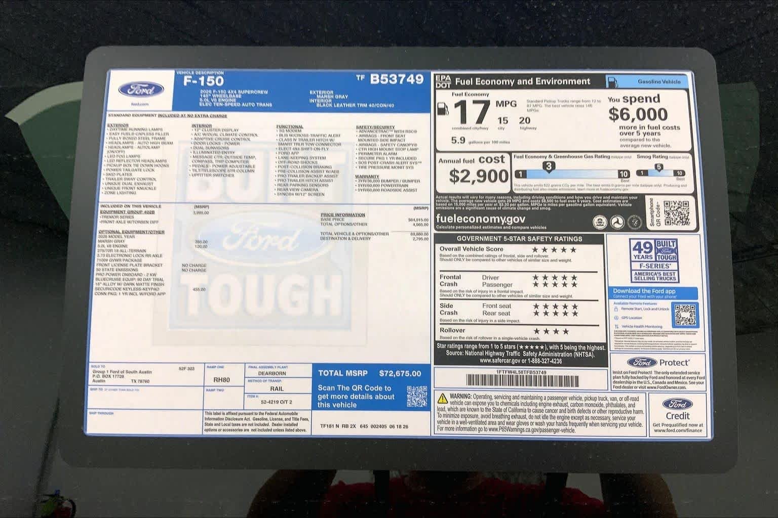 New 2026 Marsh Gray Ford Tremor® image 21