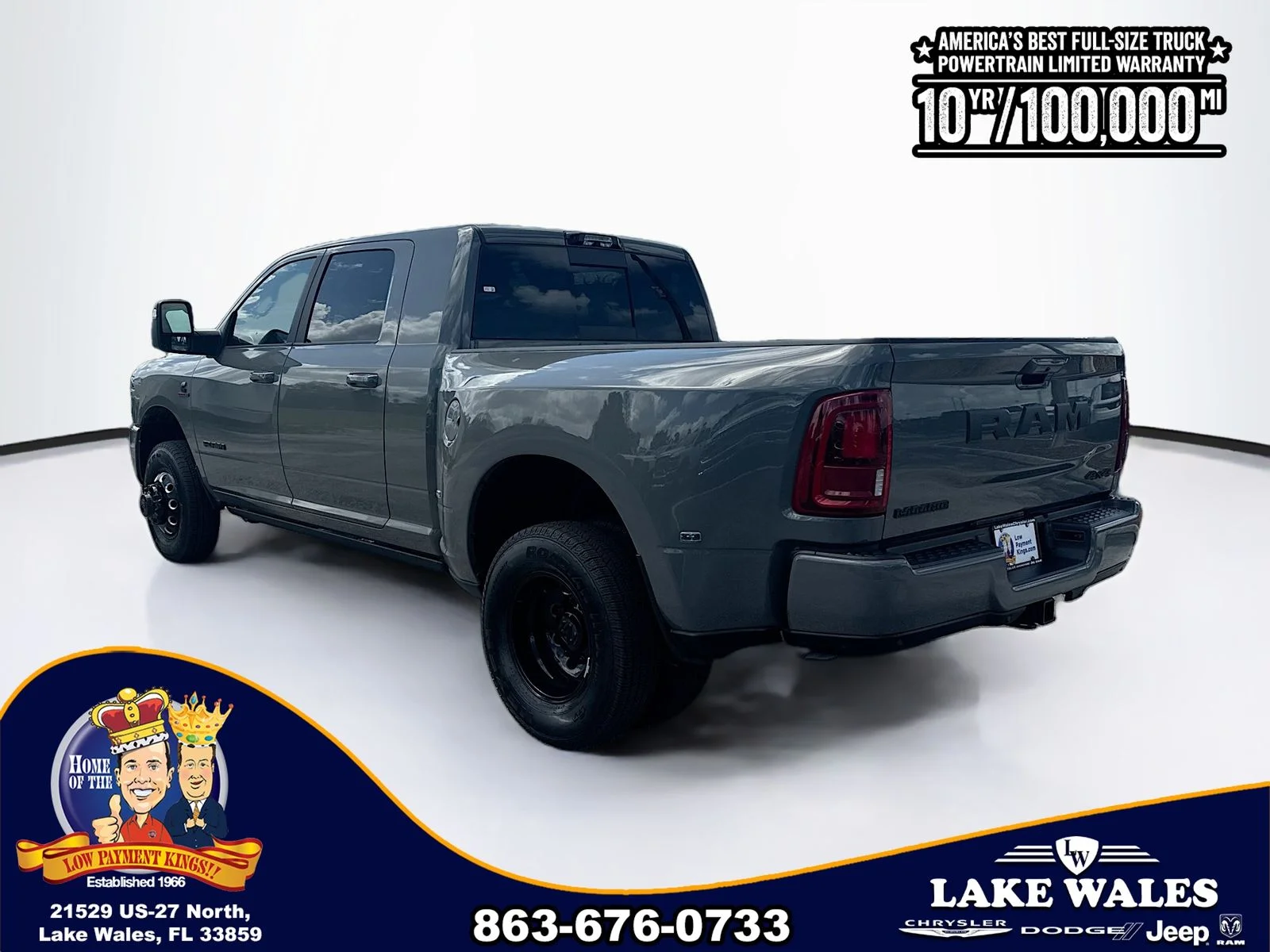 New 2026 Ceramic Gray Clear-Coat Exterior Paint RAM Laramie image 4