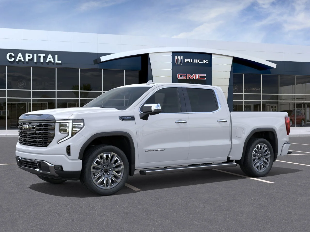 New 2026 GLACIER WHITE TRICOAT GMC Denali Ultimate image 3