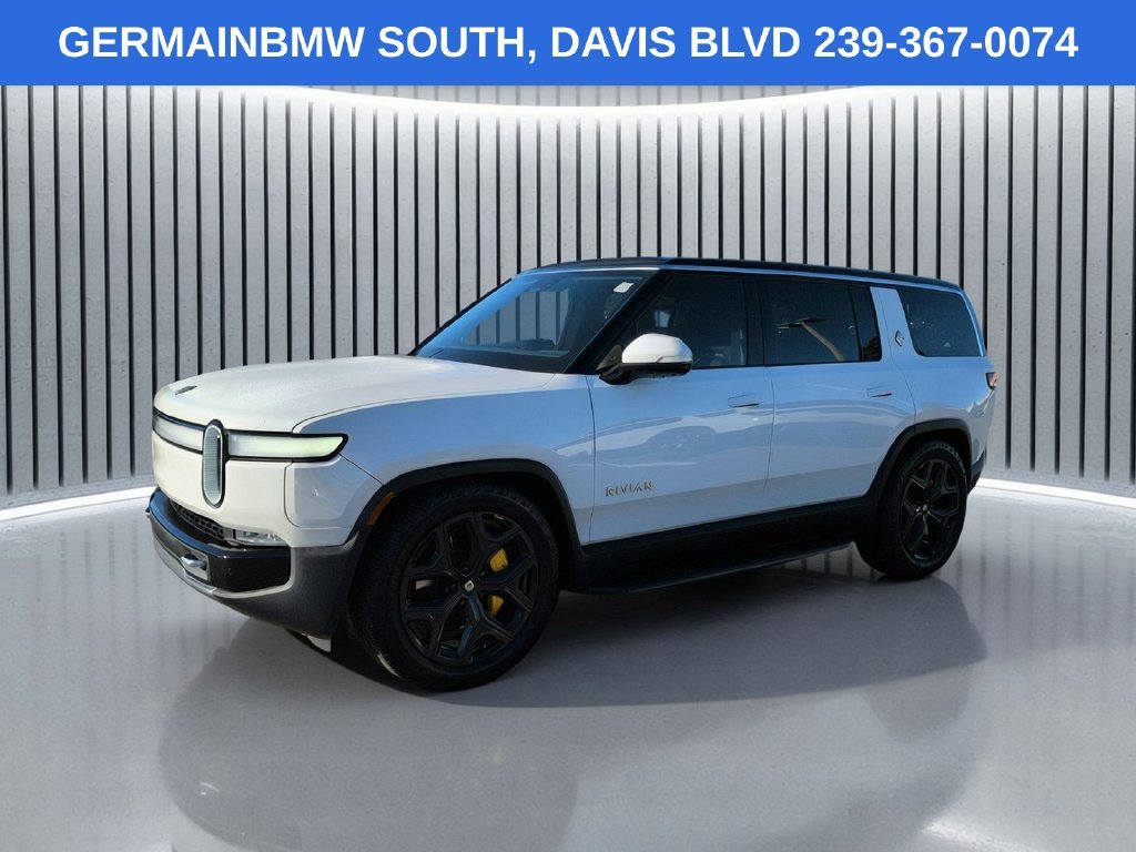 Used 2024 Glacier White Rivian Adventure Quad Motor Large Pack image 1