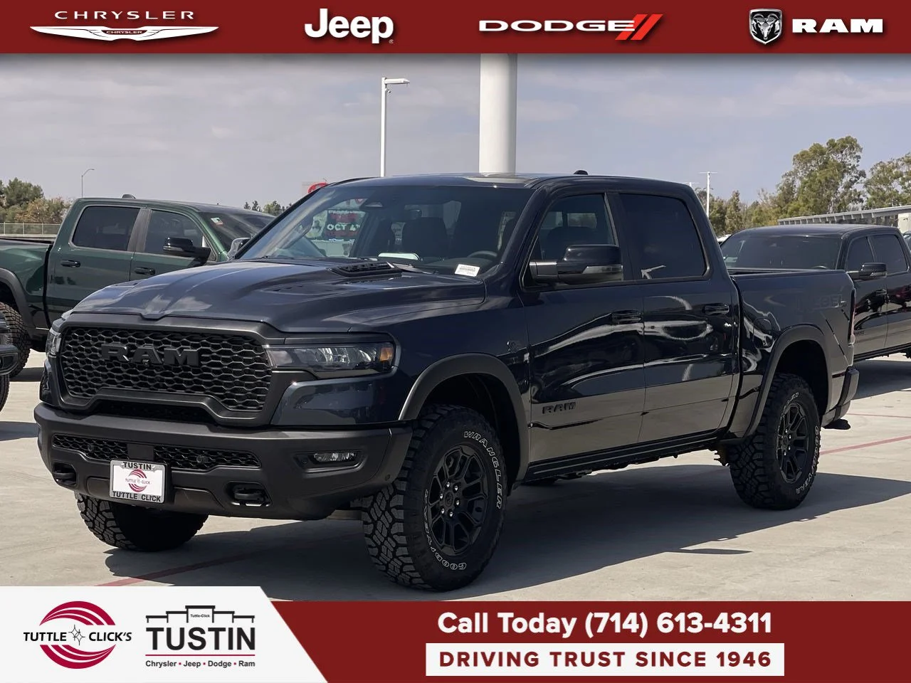 New 2027 Forged Blue Metallic Exterior Paint RAM Rebel image 9