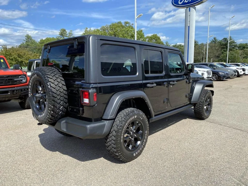 Used 2022 Black Clearcoat Jeep Unlimited Willys image 3