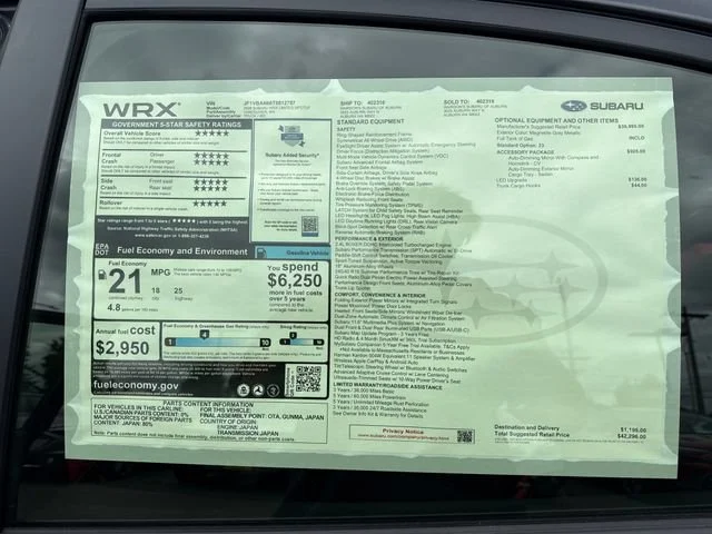 New 2026 Magnetite Gray Metallic Subaru Limited image 34