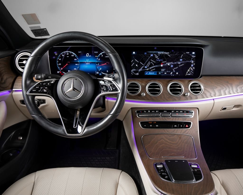 Certified Used 2023 Blue Mercedes-Benz E 350 image 8