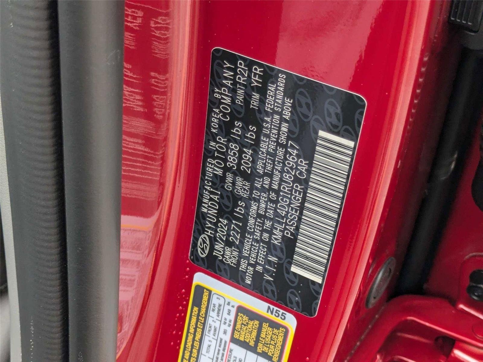 Used 2024 Ultimate Red Hyundai SE image 39