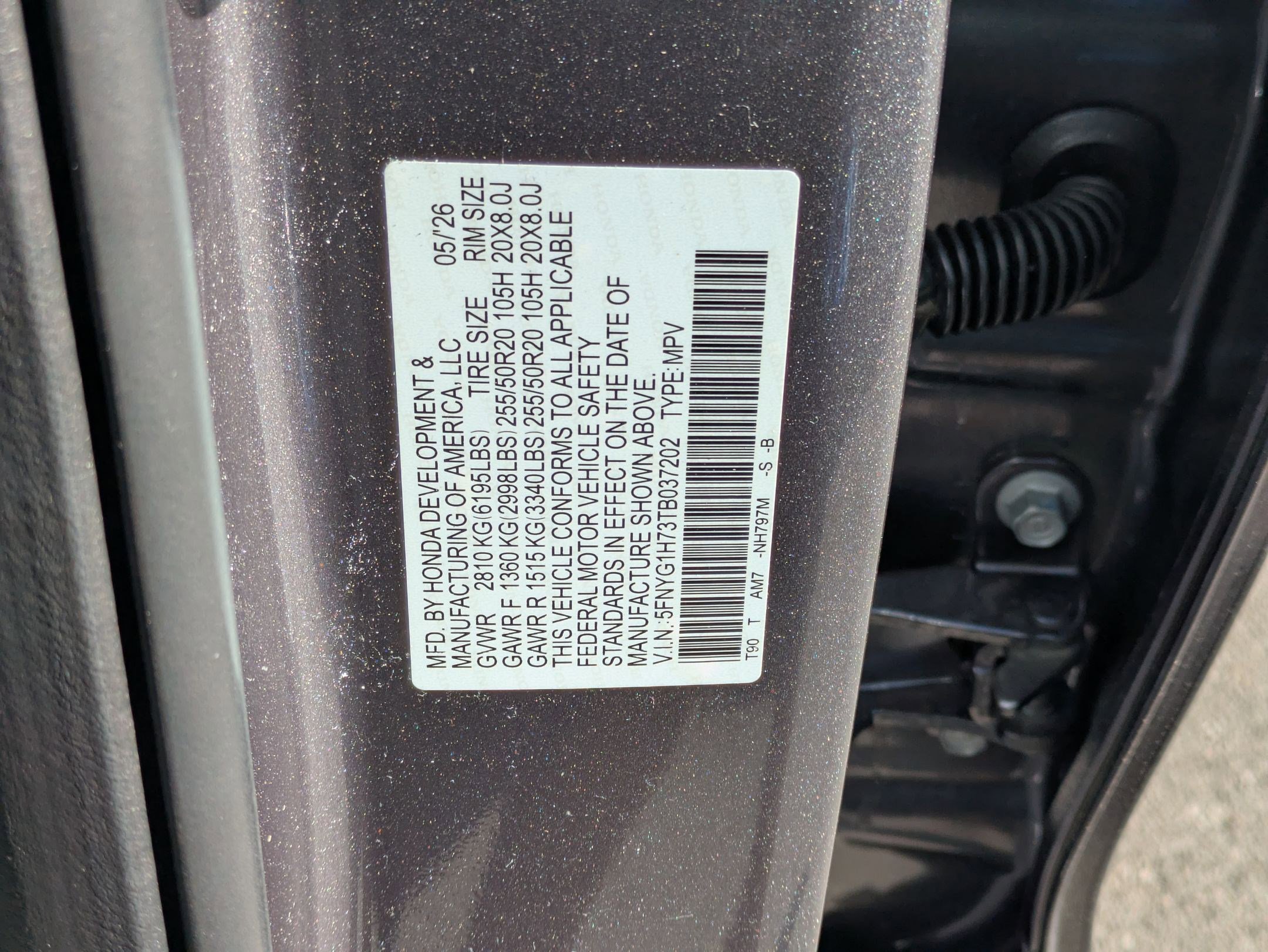 New 2026 Modern Steel Metallic Honda Touring image 17
