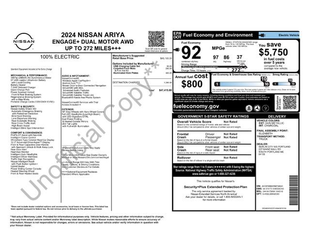 Used 2024 Gun Metallic Nissan ENGAGE+ e-4ORCE image 50