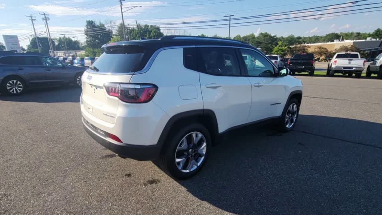 Used 2021 Pearl White Tri-Coat Jeep Limited image 8
