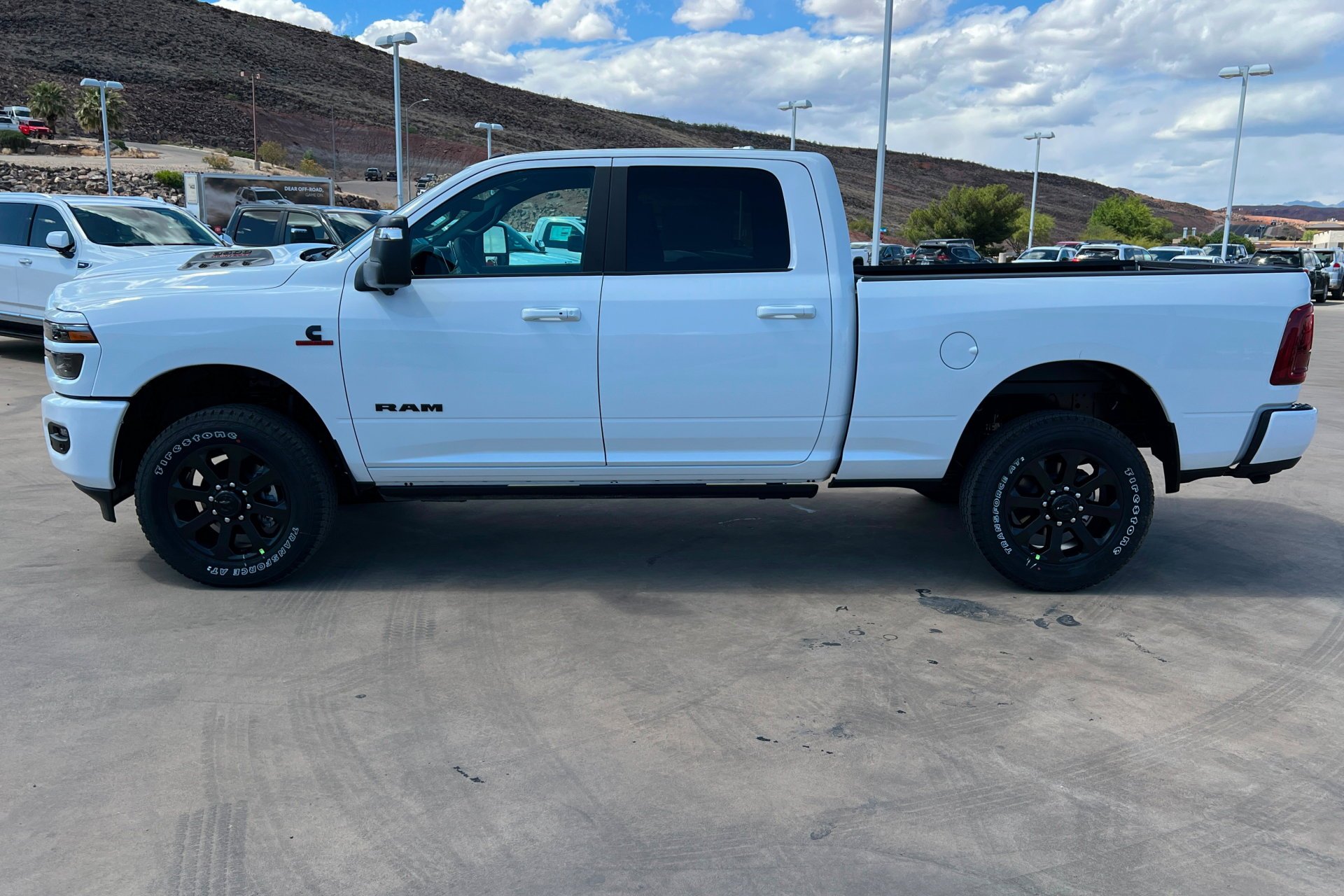 New 2026 Bright White Clear-Coat Exterior Paint RAM Laramie image 2