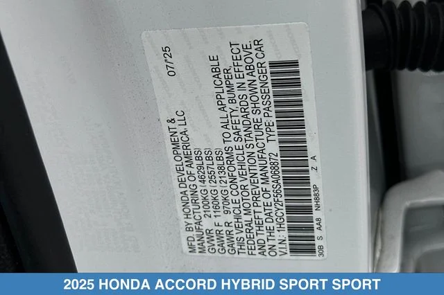 2025 Honda Accord Hybrid Sport - Photo 31