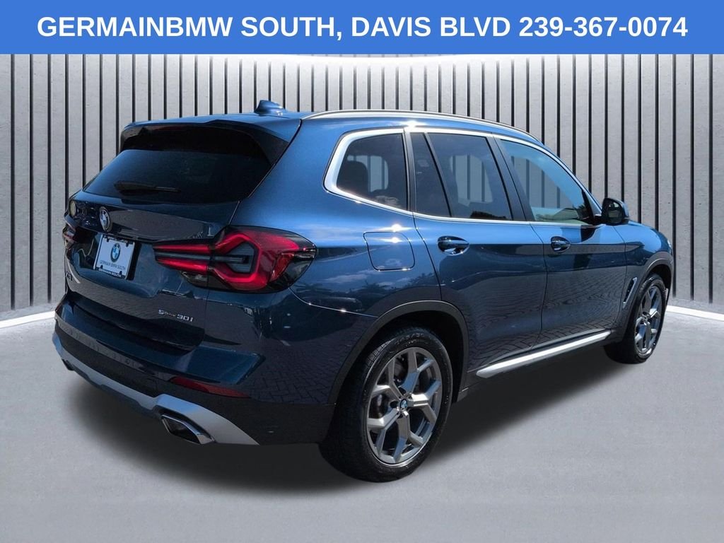 Certified Used 2022 Blue Metallic BMW sDrive30i image 5