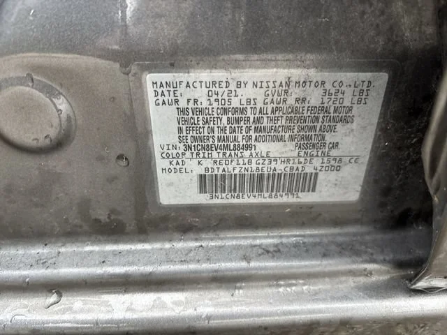 Used 2021 Gray Nissan 1.6 SV image 15