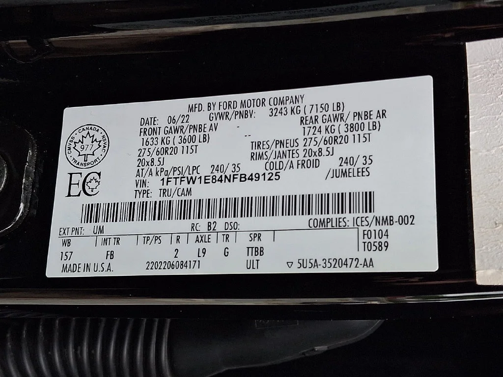 Used 2022 Agate Black Metallic Ford XLT image 28