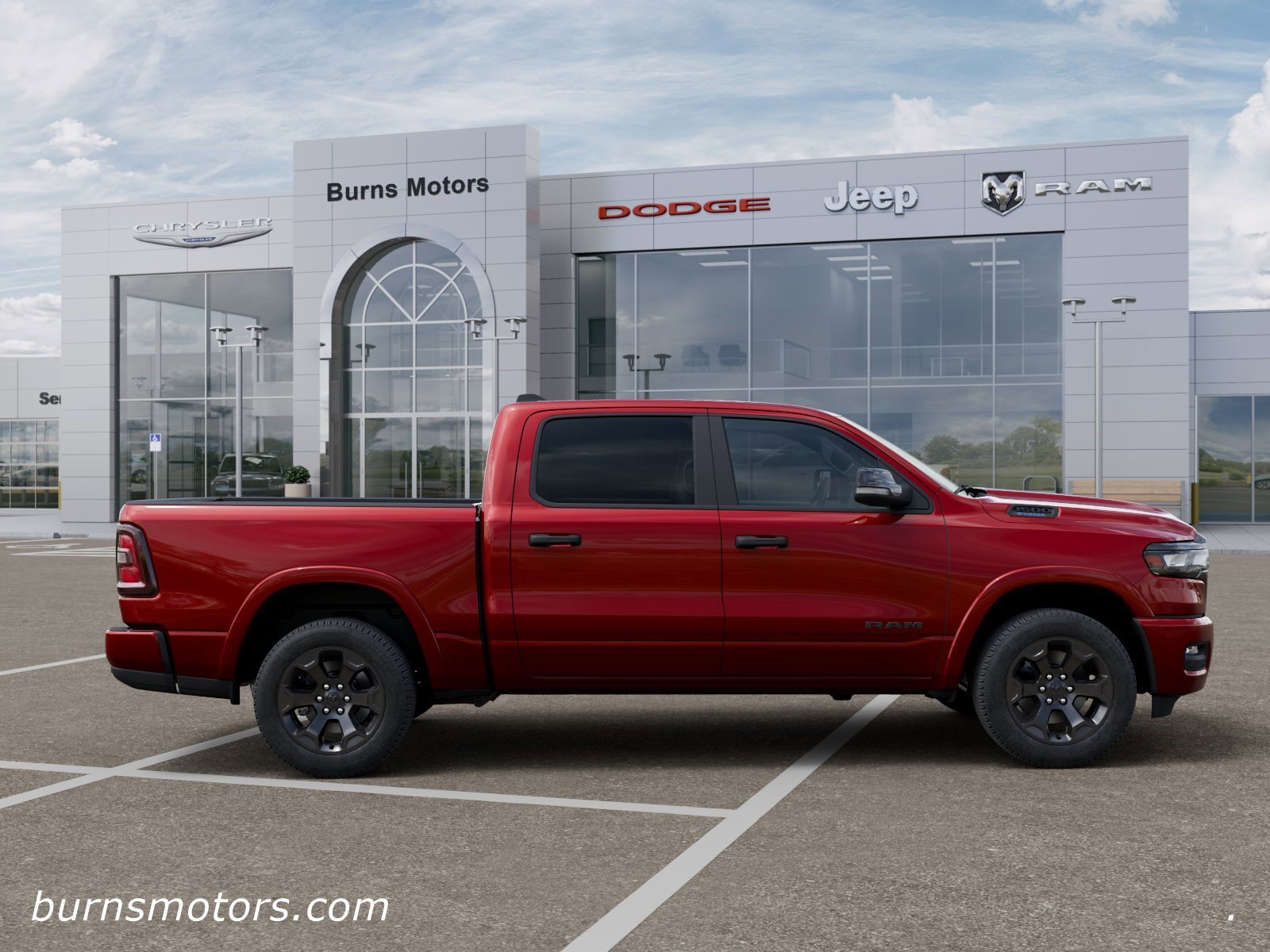 New 2026 Molten Red Pearl-Coat Exterior Paint RAM Lone Star Night Edition image 21