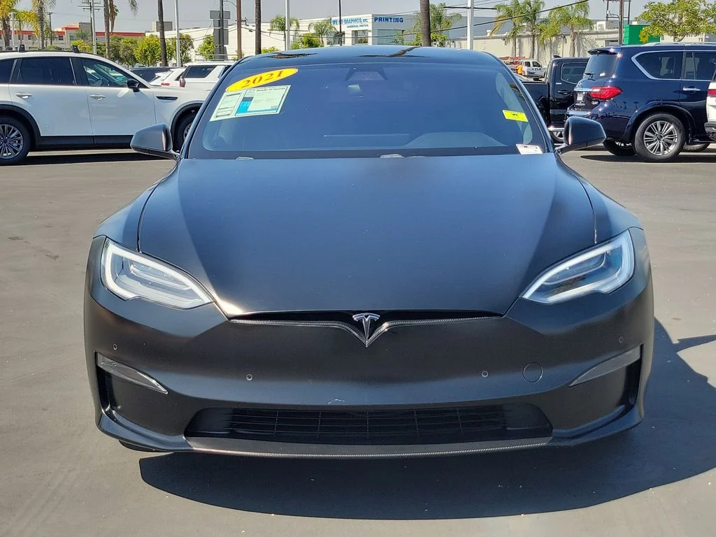 Used 2021 Solid Black Tesla Plaid image 23