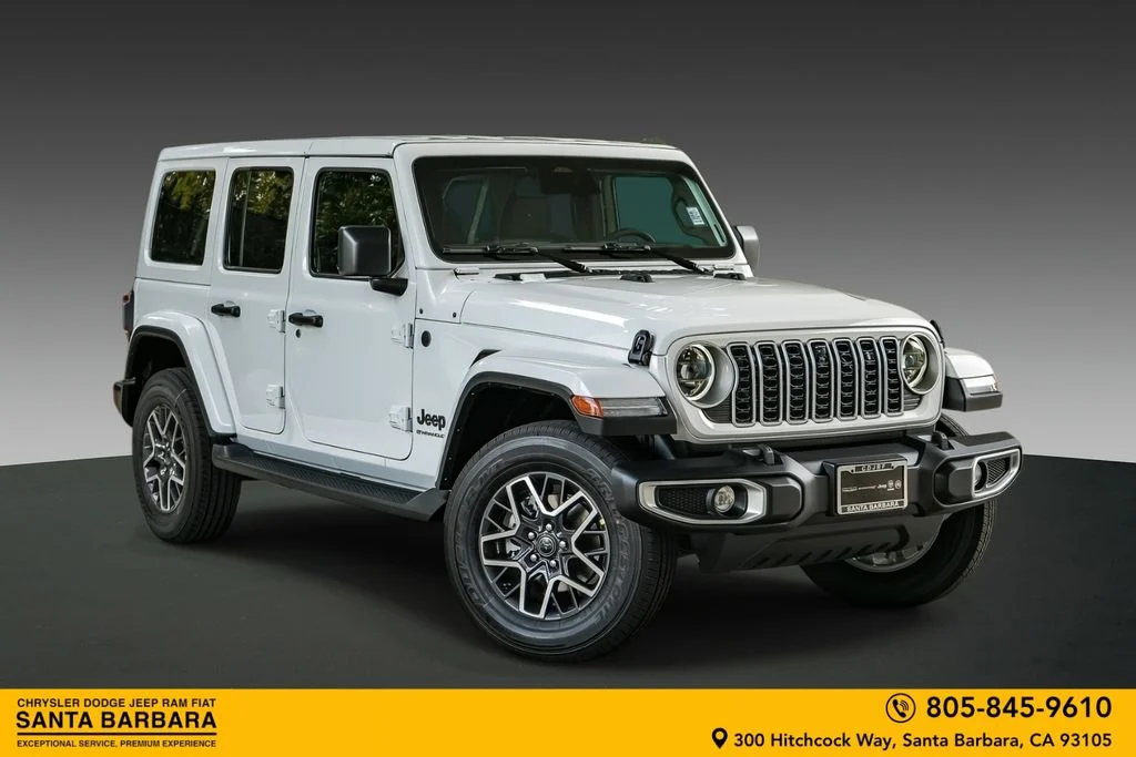New 2026 Bright White Clear-Coat Exterior Paint Jeep Sahara image 1