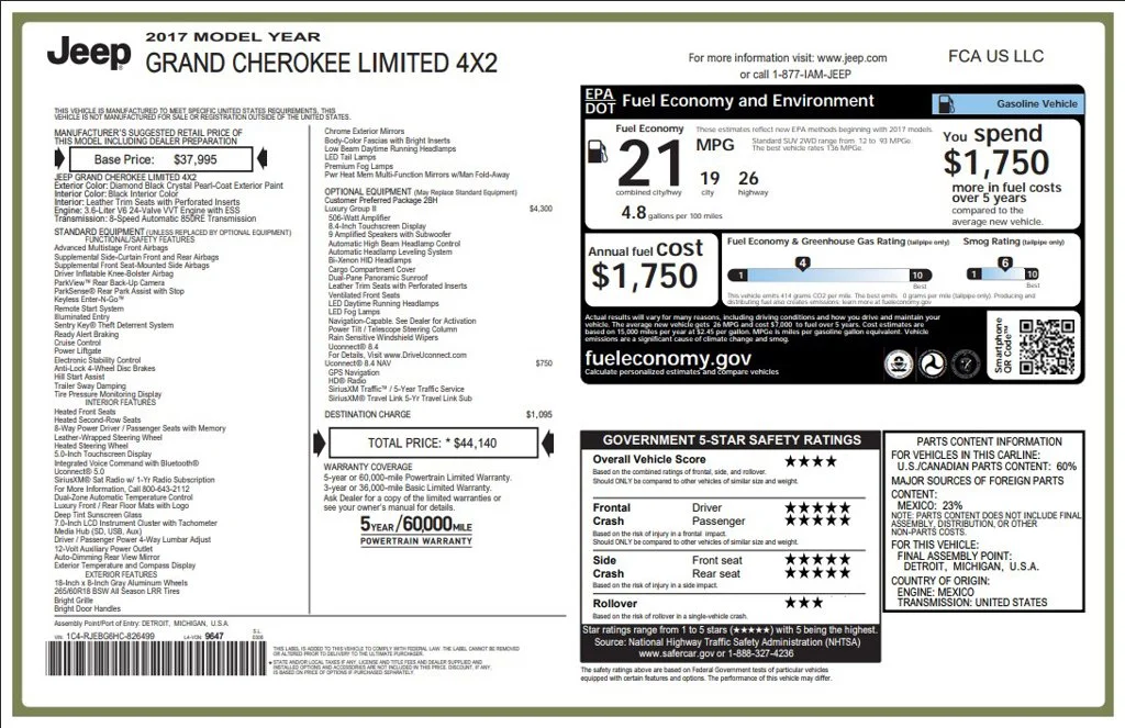 Used 2017 Black Jeep Limited image 19