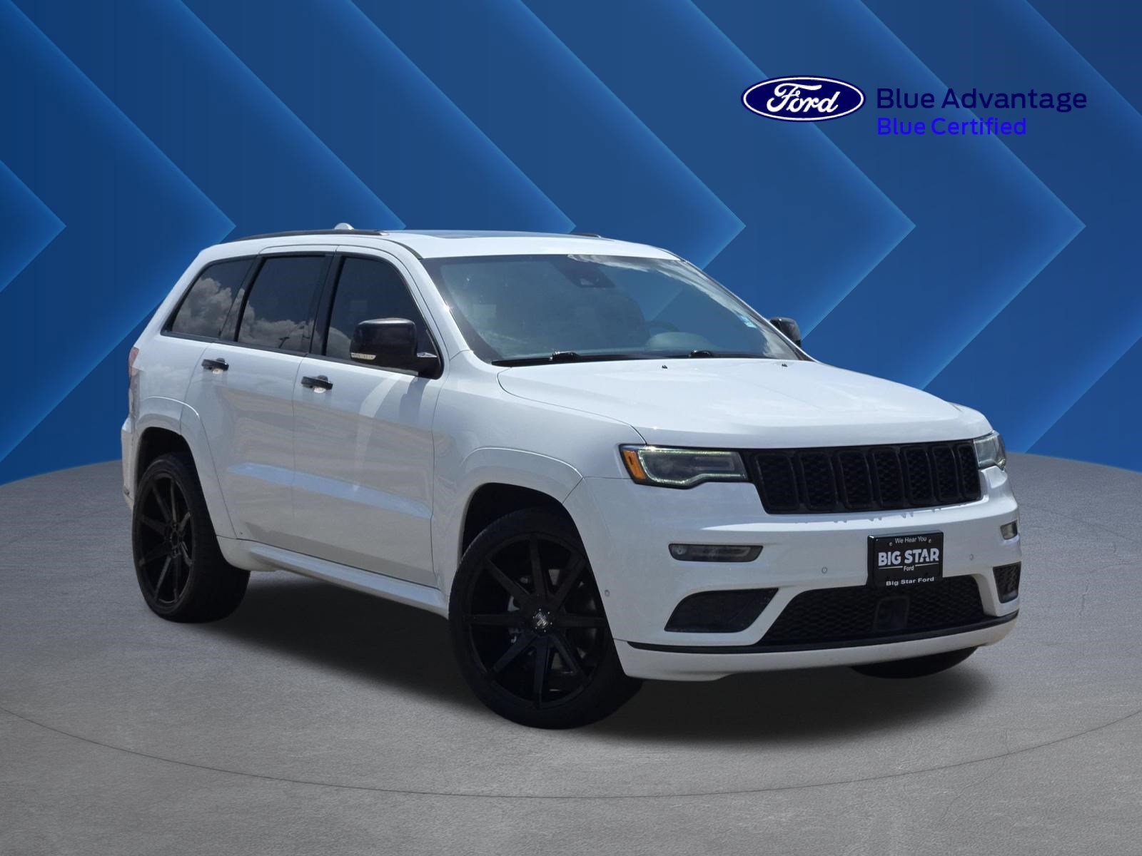 Used 2021 Bright White Clearcoat Jeep Overland image 1