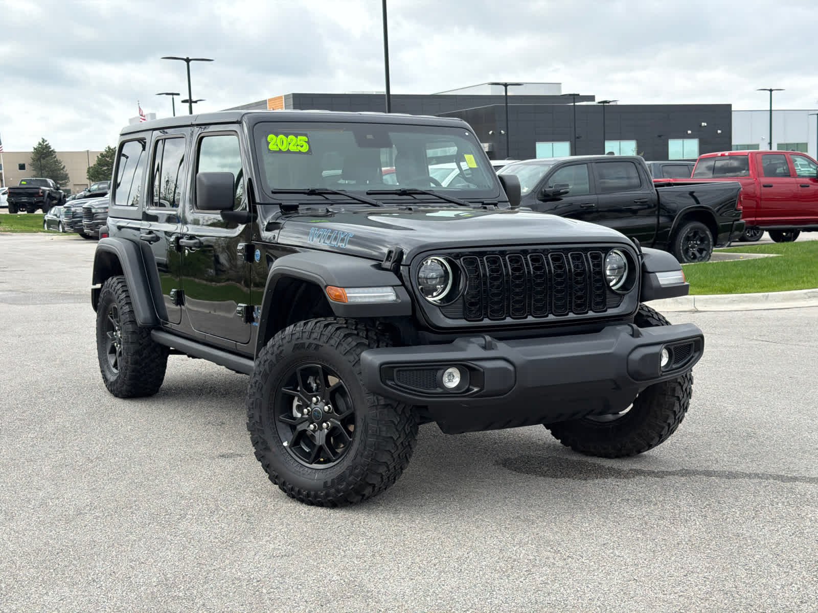 Used 2025 Jeep Wrangler 4xe Willys 4XE with VIN 1C4RJXN64SW585773 for sale in Kansas City