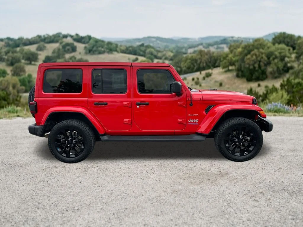 Used 2022 Red Jeep Unlimited Sahara 4xe image 11