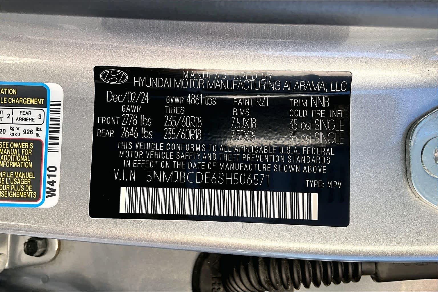 Used 2025 Shimmering Silver Hyundai SEL image 36