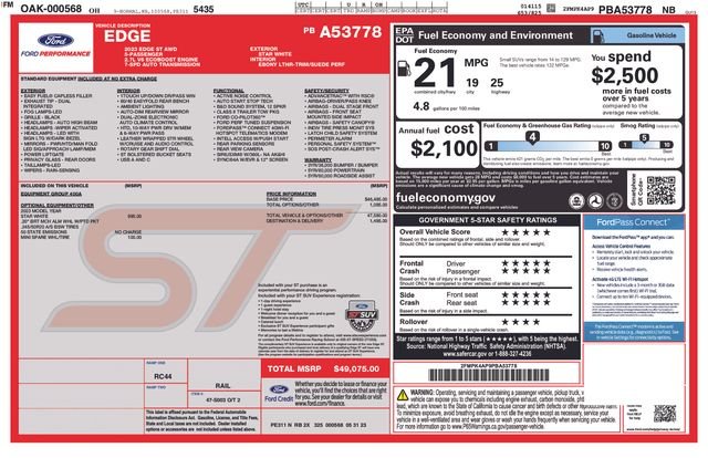 Certified Used 2023 White Metallic Ford ST image 35