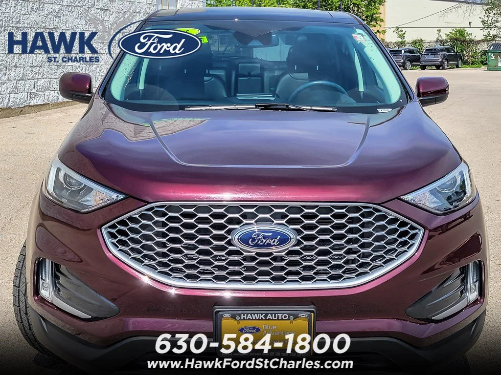 Certified Used 2023 Burgundy Ford SEL image 3
