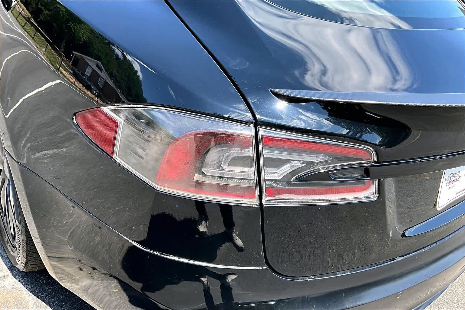 Used 2021 Solid Black Tesla Plaid image 28