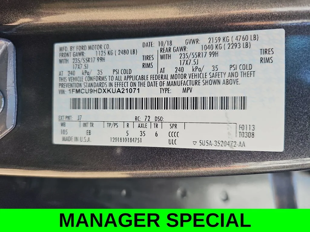 Used 2019 Gray Ford SEL image 41