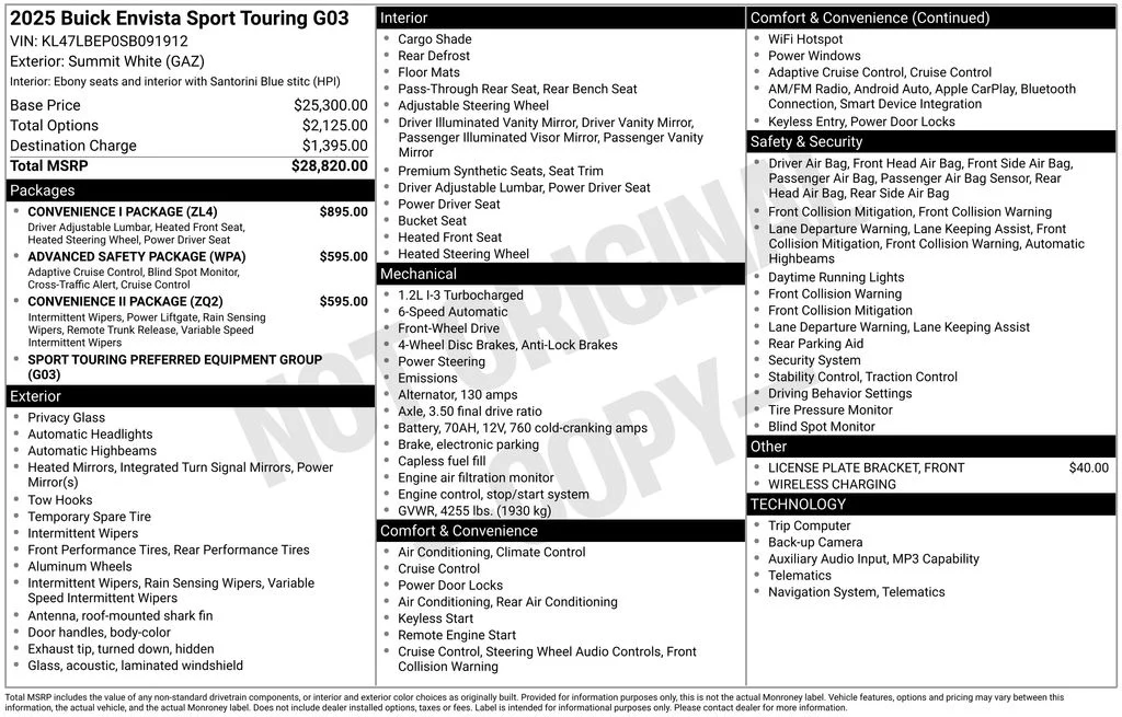 2025 Buick Envista Sport Touring's photo