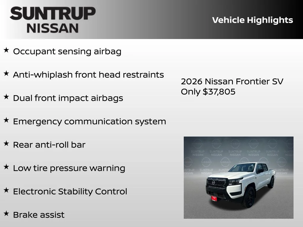 New 2026 White Nissan SV image 23