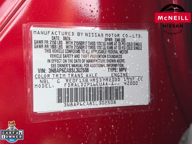 Used 2025 Red Nissan SV image 34