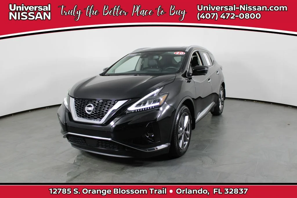 Certified Used 2020 Black Nissan Platinum image 1