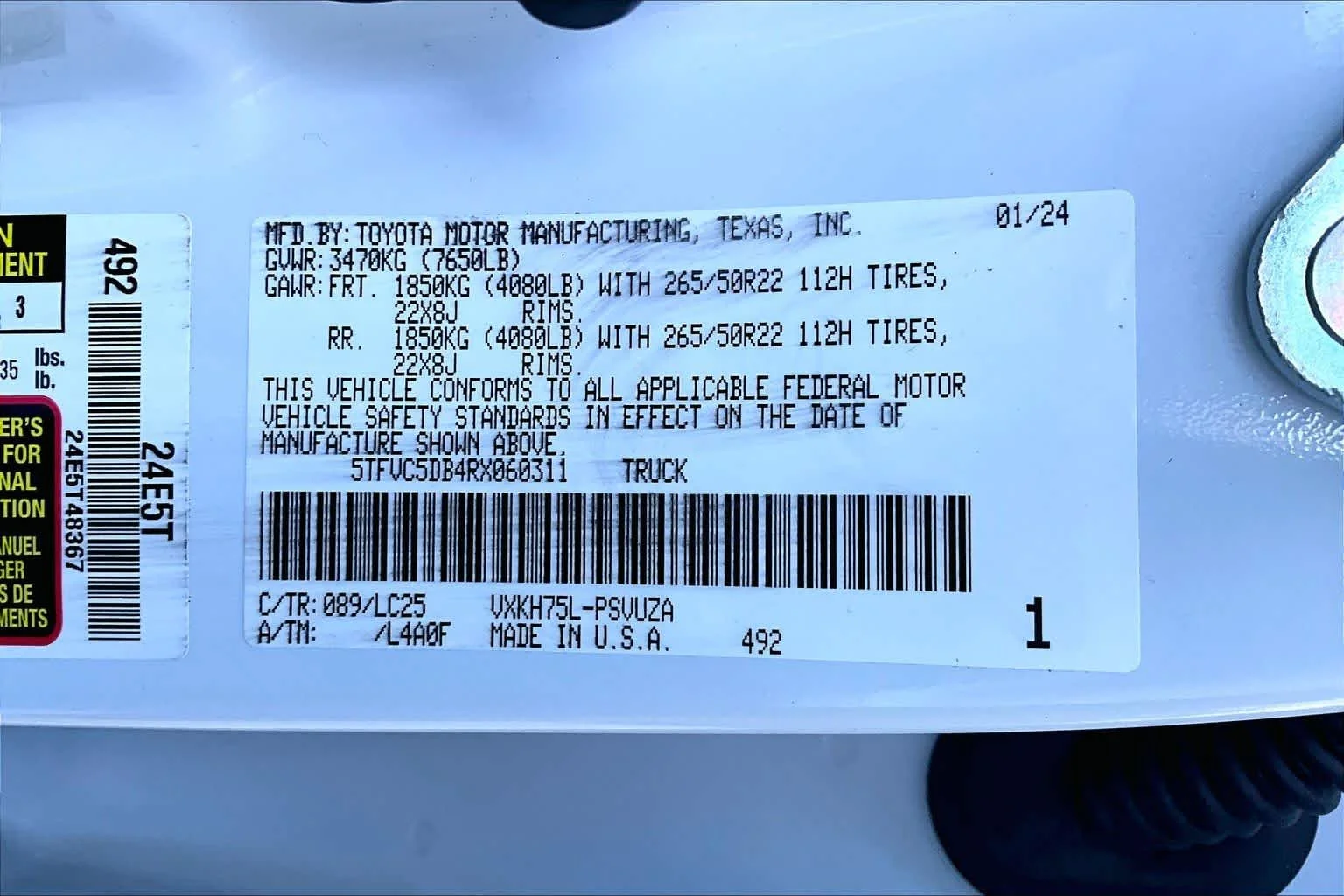 2024 Toyota Tundra Capstone - Photo 18