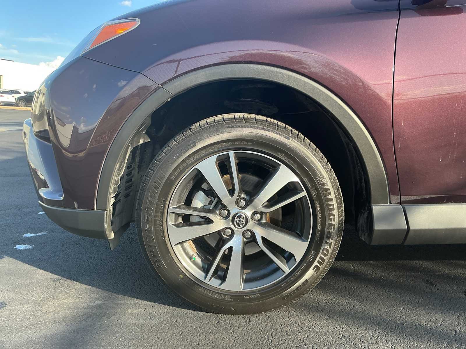 Used 2017 Black Currant Metallic Toyota XLE image 8