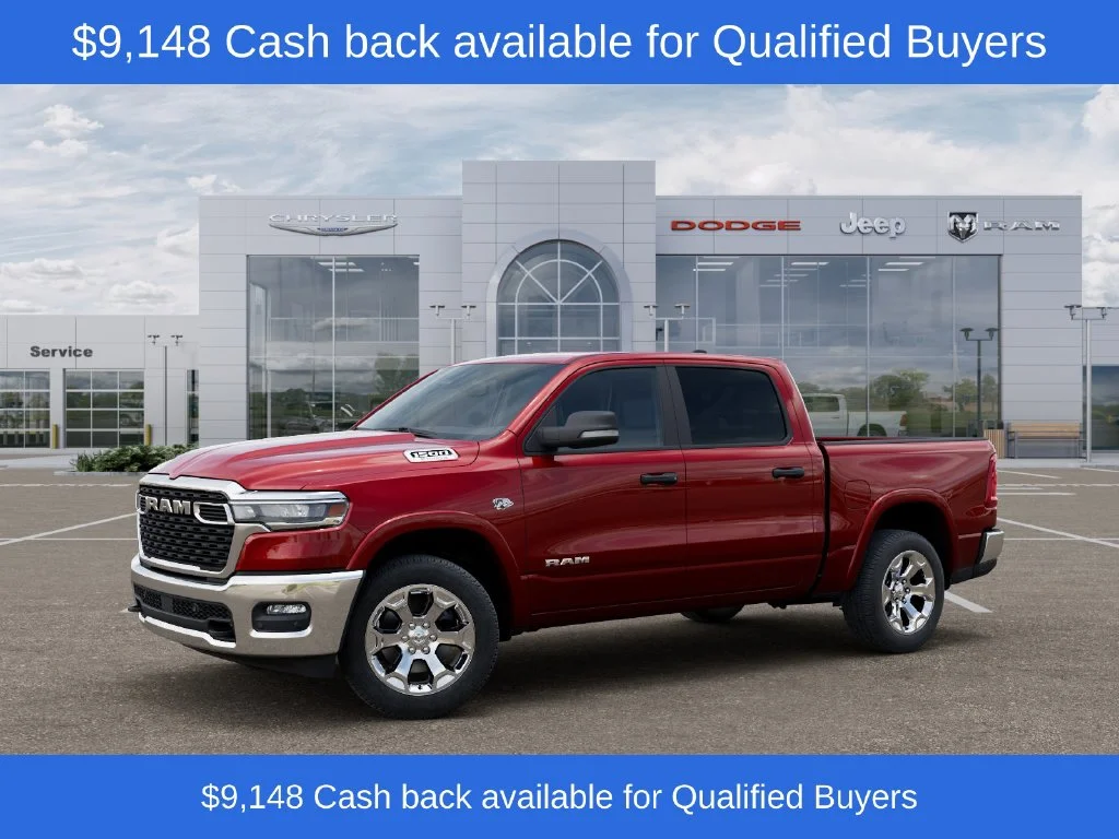 New 2026 Molten Red Pearl-Coat Exterior Paint RAM Big Horn/Lone Star image 2