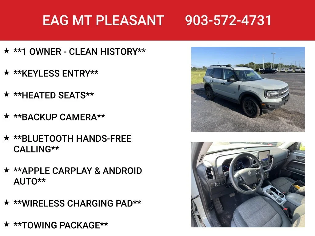 Used 2022 Cactus Green / Gray Ford Big Bend image 4