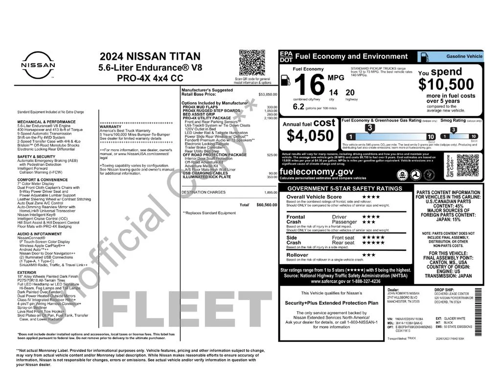 Used 2024 White Nissan PRO-4X image 6