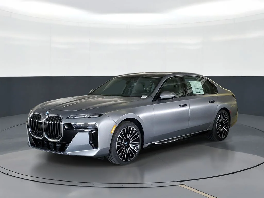New 2026 Frozen Pure Grey Metallic BMW 740i image 1