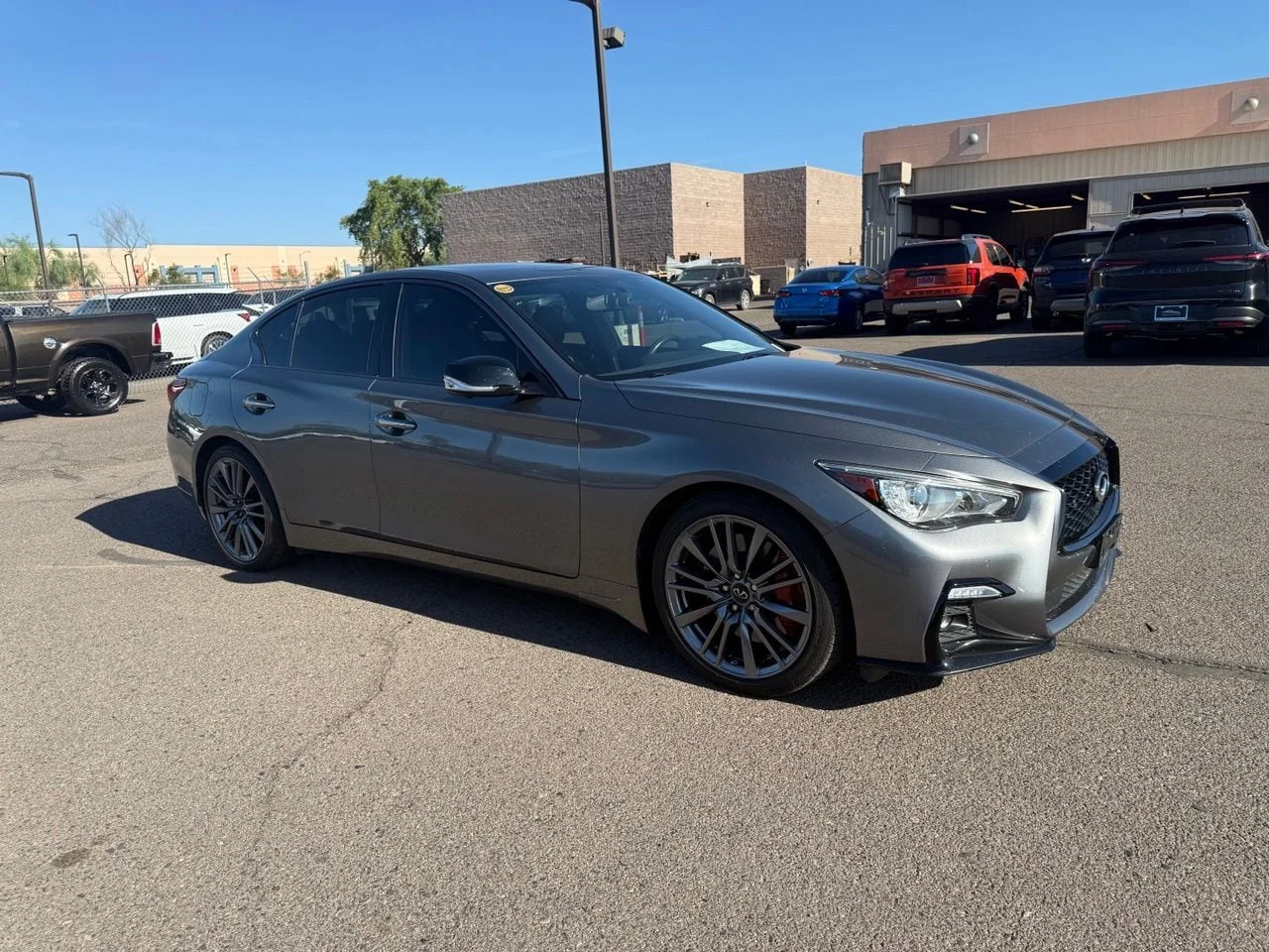 Certified Used 2022 Graphite Shadow INFINITI Red Sport 400 image 3