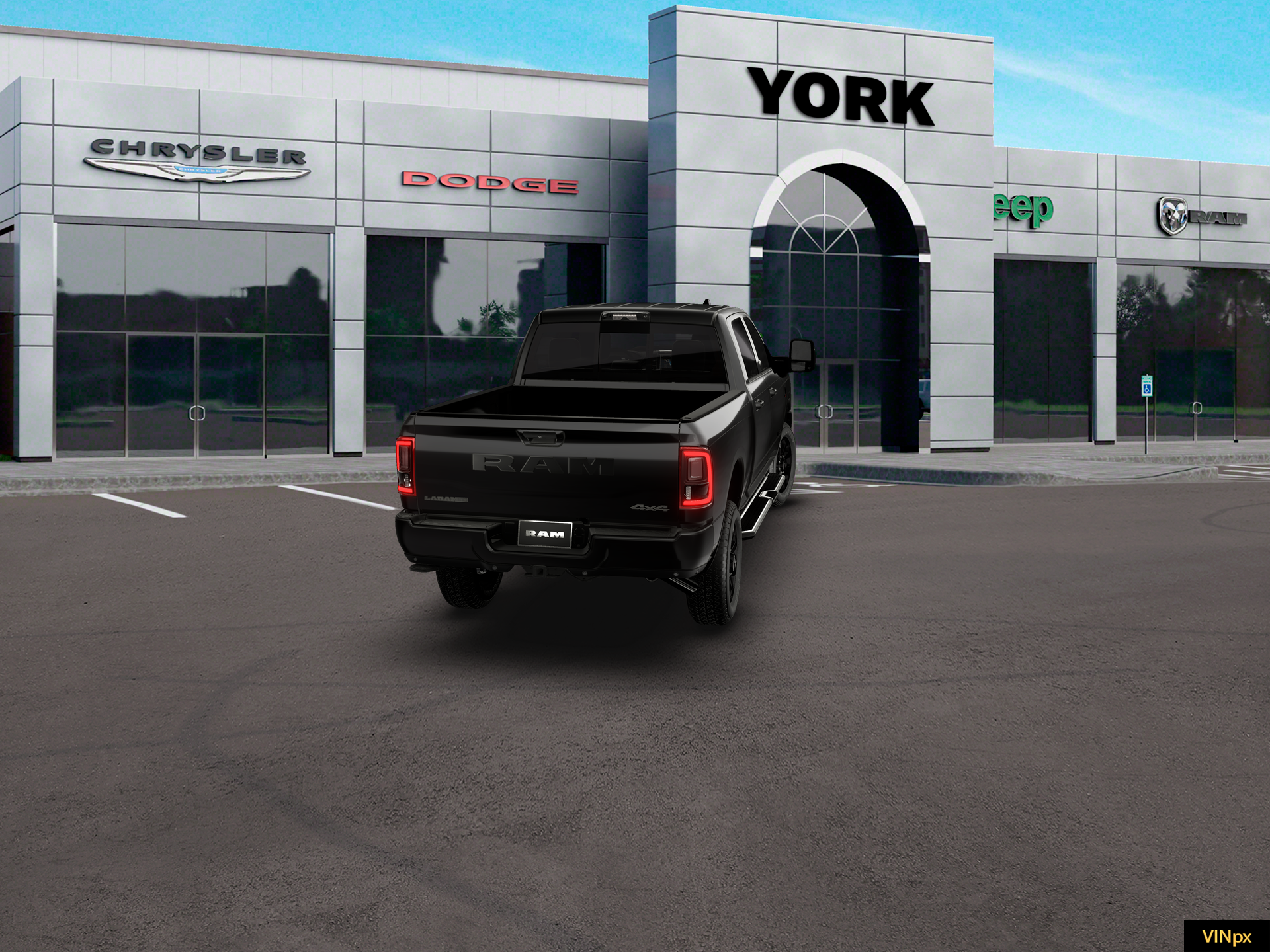 New 2026 Diamond Black Crystal Pearl-Coat Exterior Paint RAM LARAMIE image 26