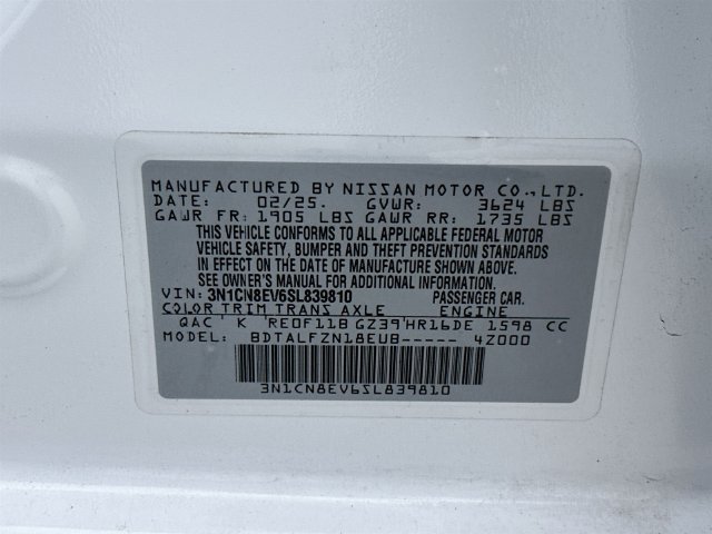 2025 Nissan Versa Sedan SV - Photo 40