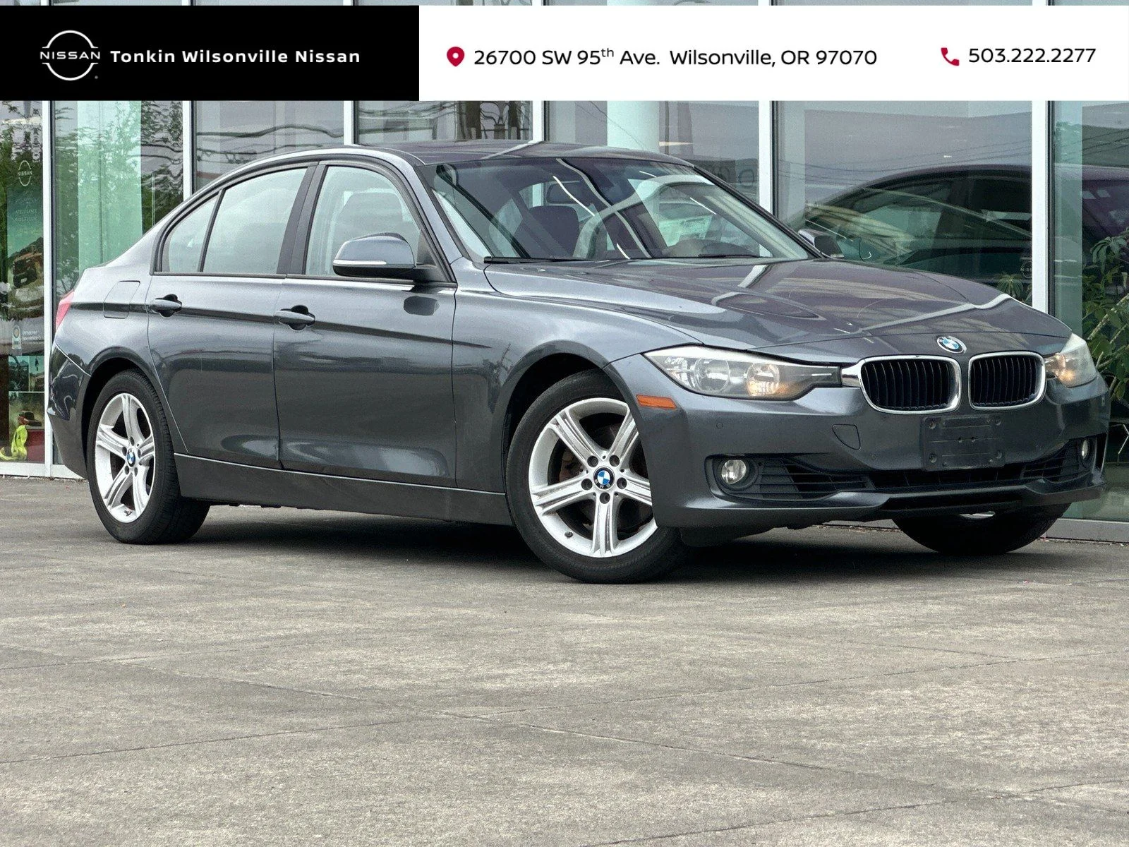 Used 2015 Mineral Gray Metallic BMW 328i image 1