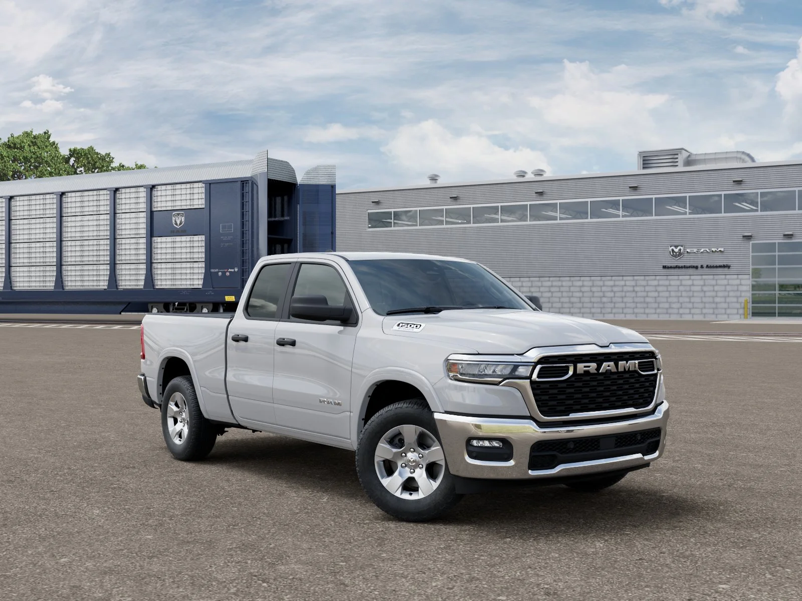 New 2026 Bright White Clear-Coat Exterior Paint RAM Big Horn/Lone Star image 3